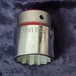 " Socket Great Neck Model S0112, Drive 12PT Cr-v, Taiwan Looks New. Fixed Price $9.90.