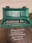 S-k Tools Usa Socket Set (34 Total, 2 Swivels, 6 Wrenches) W/ Box. Fixed Price $95.00.