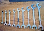 Mac Tools Da Series 9PC Sae 4 Way Angle Head Open End Wrench Set 7/16" 1-1/8". Fixed Price $179.50.