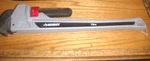 Husky 18" Pipe Wrench Aluminum Light Weight Max 3-1/2". Fixed Price $38.95.