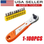 Ratcheting Right Angle Screwdriver Hex 90 Degree Offset + 10PC Bits Set!. Fixed Price $226.96.