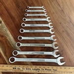 Vintage Craftsman Combination Wrench Set 10PC Sae 12PT Vv Made Usa 5/16"- 1". Fixed Price $98.00.