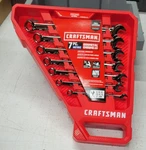 Craftsman 7PC Metric Gunmetal Chrome Wrench Set 8MM - 17MM. Fixed Price $27.50.