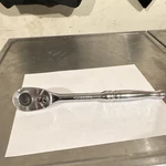 Husky 1/2 Ratcheting Wrench Chrome Vanadium Steel Silver. Fixed Price $40.00.