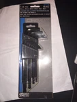 13-PIECE Ball End Sae Hex Key Set Wilmar WLM1900. Fixed Price $19.95.