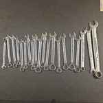 Craftsman 20-PIECE Combination Wrench Set Metric/standard Alloy Steel Chrome. Fixed Price $29.99.