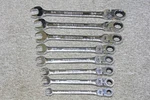 Cornwell Bluepower BPRW8FST Piece Sae Ratchet Flex Head Combination Wrench Set. Fixed Price $129.95.