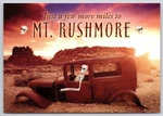 Just Few Miles Mount Rushmore Skeleton In Antique Sd Postcard Unp 6X4. Fixed Price $7.99.