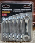 Husky 526 815 Stubby Combination Wrench Set Of 7 Pieces Sae Nos. Fixed Price $18.50.