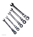 Ratcheting Wrench Set, Flex Head Sae Standard Automotive Hand Tools. Fixed Price $35.00.