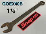Snap-on GOEX40B 1-1/4" 12-POINT Sae Combination Wrench Industrial Black Finish. Fixed Price $59.00.