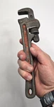 Vintage Erie Tool Works 10" Pipemaster Adjustable Wrench 1/8 1-1/2" Usa. Fixed Price $12.95.