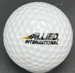 Allied International Logo Golf Ball (1) Titleist Dt Wound 90 Pre-owned. Fixed Price $8.00.