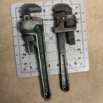 Two 10" Pipe Wrenches. Shapleigh (keen Kutter) And Powr Kraft 6253. Vintage.. Fixed Price $35.00.