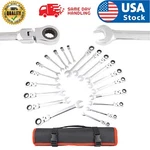 20 Pcs/set Professional Ratcheting Combination Wrench Standard Set, Sae/metric. Fixed Price $63.89.