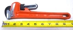 New! Proto Pipe Wrench, Cast Iron, Jaw Capacity 1-1/2", Oal 10", J810HD. Fixed Price $29.99.