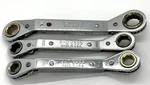 Kd Tools 11-17 Metric Wrench Double Box End Ratcheting Angle Offset Lot. Fixed Price $60.00.