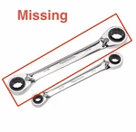 Husky Sae Quad Drive Ratcheting Wrench Set (2-PIECE). Fixed Price $13.95.
