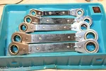 Matco Tools Geared Ratcheting Metric Box End Wrench Set 5PCS + Tray. Fixed Price $99.00.