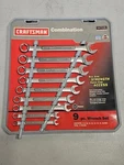 Nos Craftsman Made In The Usa 9-PIECE Combo Wrench Set 6-PT Metric #9-47235. Fixed Price $100.00.