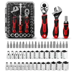 Ironcube 53-PIECE Socket Ratchet Wrench 20-IN-1 With 2-IN-1 Black/red. Fixed Price $42.49.