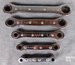 Set Of 5 Buffalo Double Ended Ratcheting Box Wrenches - Sae 1/4" 11/16". Fixed Price $24.99.