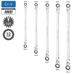 5PC Extra Long Gear Ratcheting Wrench Metric Flexible Double Box End. Fixed Price $82.99.