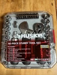 Husky 1/4 In. And 3/8 Stubby Ratchet Socket Set (46-PIECE). Fixed Price $16.99.
