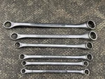 Vintage Craftsman Double Box End Wrench Offset 7/16 7/8 Sae -v- Series 6PC. Fixed Price $52.00.
