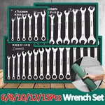Ultra Thin Wrench Set 6-27MM Dual Head Open End Box Spanner Car Repair Tool Usa. Fixed Price $55.89.