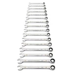 16 Piece 90-TOOTH 12 Point Metric Combination Ratcheting Wrench Set. Fixed Price $338.65.