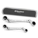 Duratech 4-IN-1 Flex-head Reversible Ratcheting Box Wrench Set, Sae, Chrome. Fixed Price $37.35.