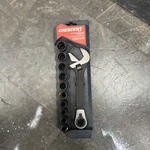 Crescent CPTAW8 X6 Pass-thru Adjustable Wrench & Socket Set 11 Pieces. Fixed Price $38.00.
