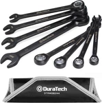 Duratech Ratcheting Combination Wrench Set, 144-P, Double-stacked Sae, Black. Fixed Price $65.56.