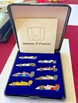 Honda F-1 History Pin Set 8 Cars RA272 Lotus Mclaren Williams Box + Manual. Fixed Price $79.29.