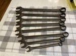 Snap On Goex Set Of Wrenches. 5/8- 1/4 OPEN/12POINT Box Combo.. Fixed Price $240.00.