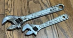 Craftsman Indestro Super Tools Usa 6" 8" Set Adjustable Wrench Open End Lot. Fixed Price $18.00.