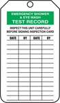 Accuform TRM105CTP "emergency Shower And Eyewash Test Record" Cardstock Mini Tag. Fixed Price $12.66.