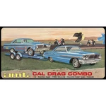 Amt Cal Drag Combo Kits Tow Car Funny And Trailer Model 1:25 1223. Fixed Price $49.88.
