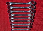 Vintage Snap-on Usa 9PC 12-POINT Sae Flank Short 10 Offset Box Wrench XS609. Fixed Price $199.99.