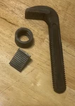 Ridgid 24 Pipe Wrench Heel Jaw And Hook Nut Good Condition Hd Usa. Fixed Price $45.00.