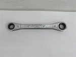 Lang RB-1214DH, 3/8" 7/16", Point, Flat Ratchet Box Wrench. Fixed Price $12.00.