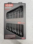 Icon WRAM-10 Professional Metric Ratcheting Wrench Set 64840 New. Fixed Price $129.89.