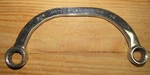 Matco Tools Usa 9/16" 1/2" Sae Half Moon Box End Chrome Wrench WHM1618. Fixed Price $23.39.