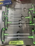 Snap On Tools 8-PC T10-T45 Torx T-handle/l-shaped Hex Combo Soft Grip +4 Extras. Fixed Price $160.00.