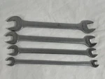 Vintage Lectrolite 3/8" Thru 7/8" Sae Double Open End Long Reach Wrench Set Usa. Fixed Price $29.02.