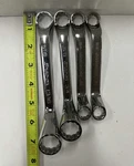 Snap-on XSO1618ANP Sae Double Box End Wrench Set Chrome Finish Steel 4PC. Fixed Price $69.00.