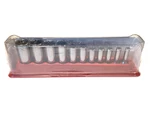 Snap On Usa New Piece 3/8" Drive 6 Point Sae Deep Chrome Socket Set 211SFSY. Fixed Price $224.95.