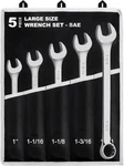 Efficere 5-PIECE Sae Large Size Add-on Combination Wrench Set, 1-1/16, 1-1/8. Fixed Price $45.98.