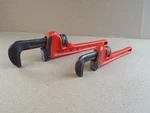 Ridgid Pipe Wrench Lot: 8" & 10" Heavy Duty Usa Made Nice ! (please Read). Fixed Price $32.99.